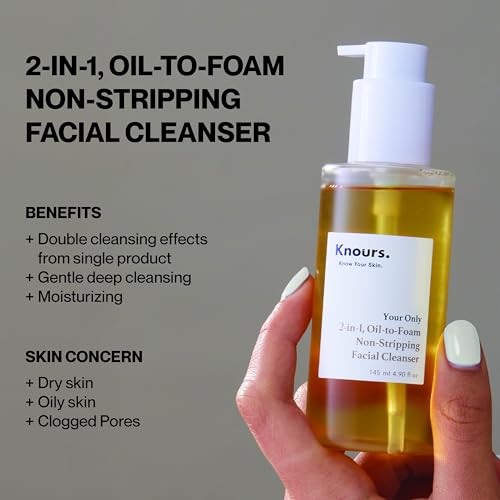 Knours Oil-to-Foam Makeup Remover | 2-in-1 Cleanser 145ml