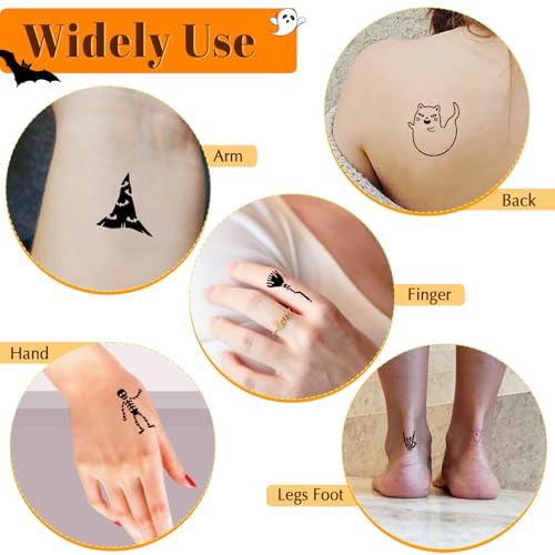 Temporary Tattoos Stencils Kit,Temporary Tattoos Kit - 4 Pcs 4 Color(Maroon,Black,Cherry red,Green) Ink with Gloves,DIY Body Art Painting for Women Men Adults Kids