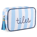Sanwuta Mahjong Tile Bag with Zipper, Embroidered Storage Pouch