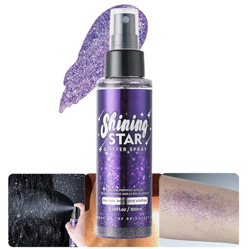 Joyeee Waterproof Body Glitter Spray - Long-Lasting Shimmer