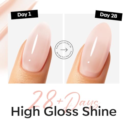 modelones Builder Nail Gel Top Coat C-Nude-1 Nude Pink 15ml - Apex & Shine