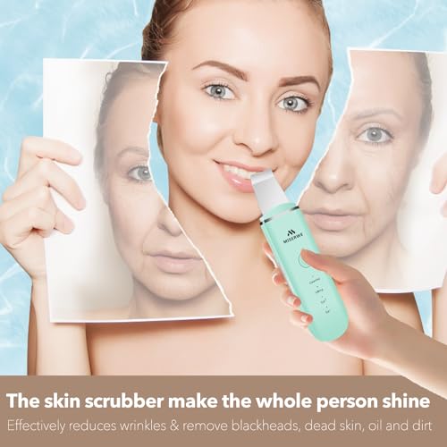 MISERWE Face Skin Scrubber with 4 Modes - Pore Cleaner & Facial Exfoliator