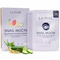 LA PURE Snail Mucin Mask ? 10ct Korean Sheet Mask Pack for Signs of Aging, Aid Skin Repair & Hydration ? Pure Snail Mask for Face with Collagen & Hyaluronic Acid ? Cruelty-Free Hydrating Sheet Mask