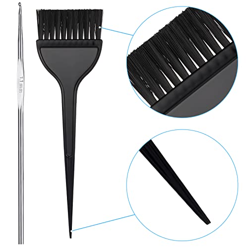 Hair Highlighting Cap Kit - 3 Sets with Dye Tools & Accessories
