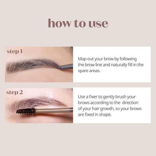ETUDE Bare Edge Brow Fixer Gel - Strong Hold Eyebrow Shaper