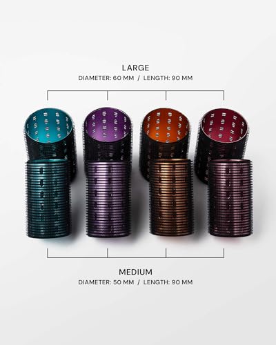 Metal Hair Rollers Set with Clips - Volume & Frizz Control