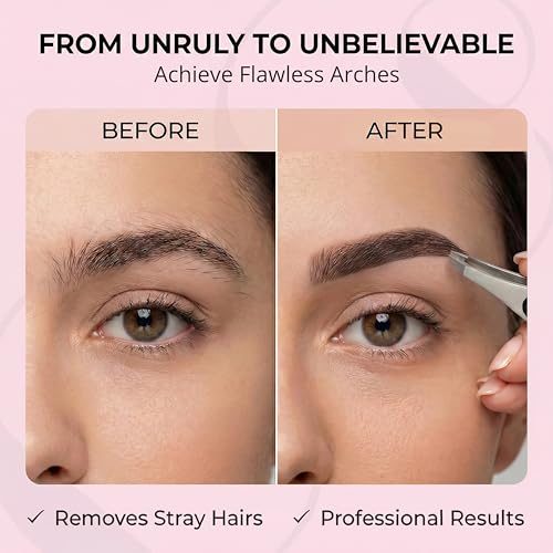 CoCo's Precision Slant Tip Eyebrow Tweezers – Stainless Steel Grooming Tool