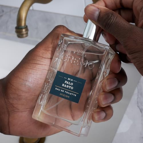 Cremo Cologne for Men - Palo Santo Mens Cologne Spray - A Combination of Bright Cardamom, Dry Papyrus and Aromiatic Palo Santo, Fragrances For Men, 3.4 Fl Oz