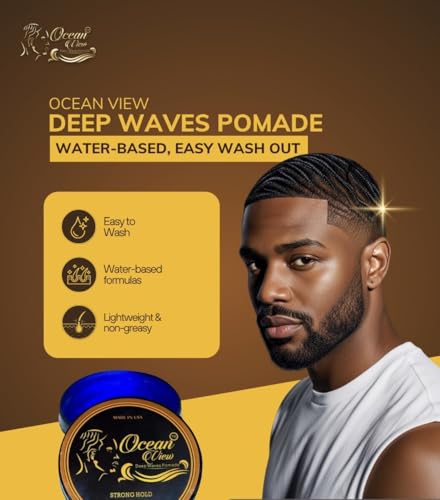 Ocean View Deep Waves Pomade - 4oz Water-Based Hair Cream