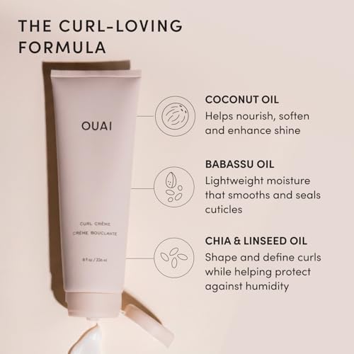 Curl Defining Cream - Hydrating Hair Cream for Curly Hair (8 Oz)