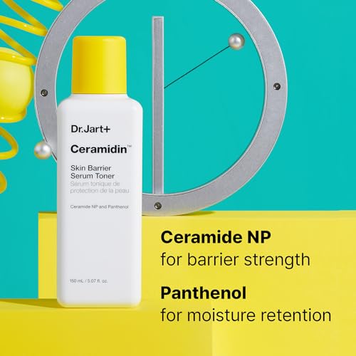 Dr.Jart+ Ceramidin Skin Barrier Repair Korean Face Serum Toner with Ceramides | Milky Toner | Korean Skin Care, 5.07 Fl Oz