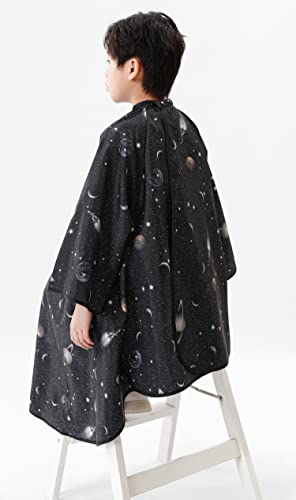 Kids Hair Cutting Cape with Sleeves - Adjustable Barber Cape