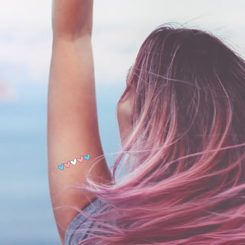 Transgender Flag Temporary Tattoos - 48 Pack