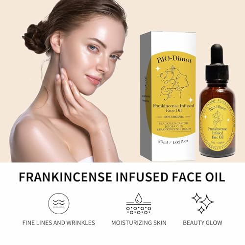 90 ML Frankincense Essential Oil,Castor and Jojoba Oils Frankincense Resin Oil for Face Moisturizer Cold Pressed Anti-Aging Serum.(3 Pcs)