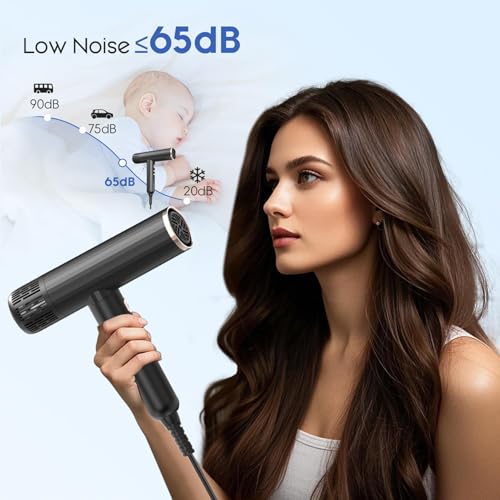 Nicebay Ionic Hair Dryer 1600W Brushless Motor with Diffuser
