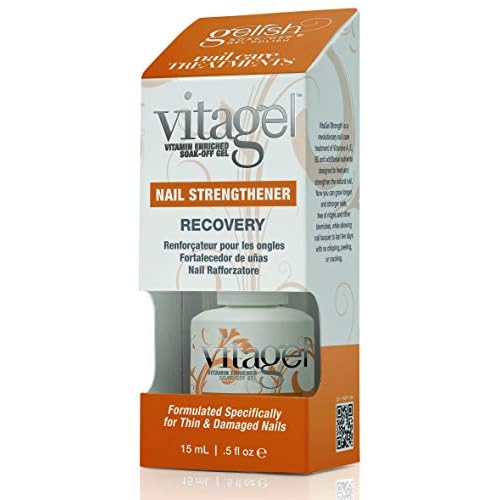 NEW Gelish Gel LED Nail Polish Vitagel Brush Strengthener and Recovery 2 Pack