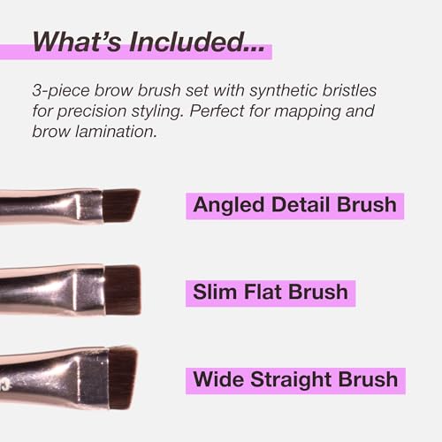 Curacoro 3-Piece Eyebrow Brush Set | Brow Mapping & Lamination