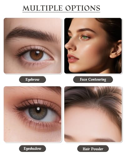 Waterproof Eyebrow Powder Kit with Brush, Razor & 10 Stencils