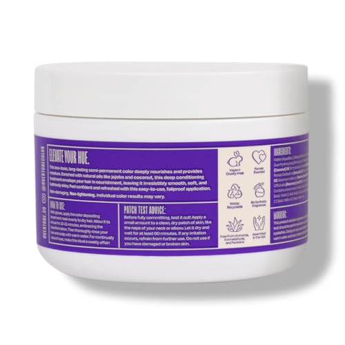 oVertone Vivid Violet Color Depositing Hair Mask, 8 oz