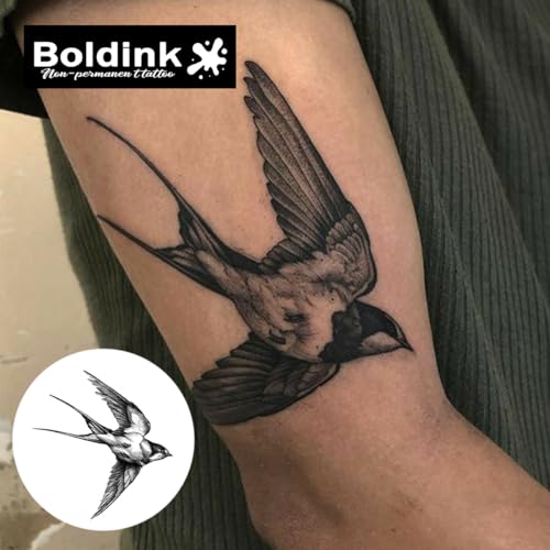 Boldink Realistic Temporary Tattoos - 7-15 Day Waterproof