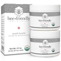 BeeFriendly Organic Penile Health Creme, USDA Certified Cream, Natural Moisturizer Aids With Dry, Chafed, Itchy, Irritated & Sensitive Male Skin, 4 oz - (2 Jars in a box)