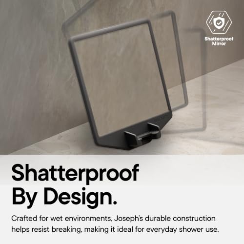 Joseph Fog-Free Shower Mirror with Razor Holder