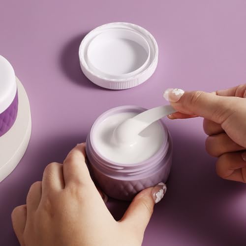 TSA Approved Travel Cream Jars 2oz - Leak-Proof Silicone, 4 Pack