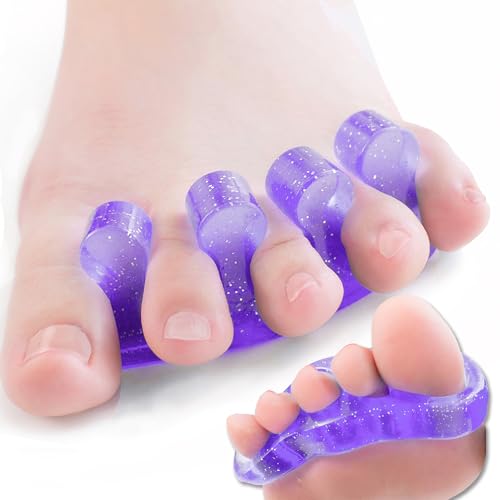 Dr. JK ToePal Gel Toe Separator Set – 2 Pairs for Bunion & Hammertoe Relief