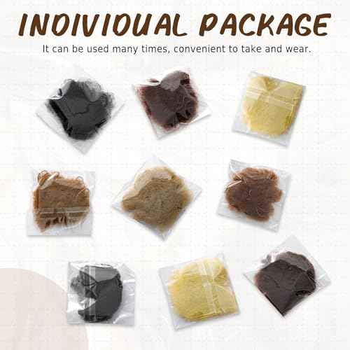 Zonon Bun Hair Nets Invisible Elastic Edge Mesh and U Shaped Pins Set, 50Pcs Individual Package Invisible Hair Nets, 40Pcs U Shaped Pins for Ballet Bun, Sleeping, Women and Wig (Multicolor)
