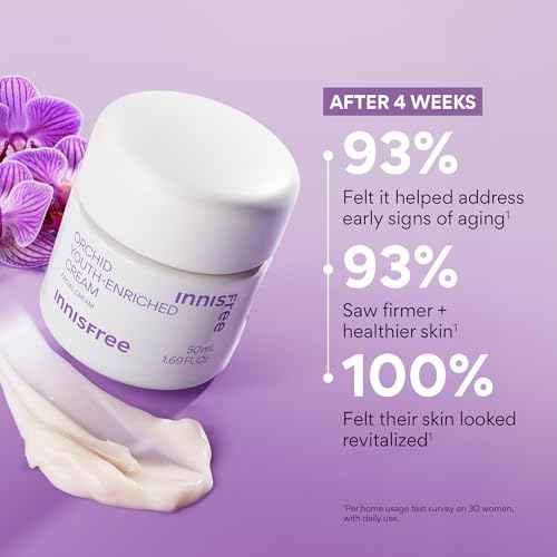 innisfree Orchid Youth-Enriched Cream, Korean Face Moisturizer for Firming, Hydration, and Youthful Skin