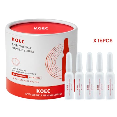 Wrinkle-Reducing Firming Serum with Niacinamide and Hyaluronic Acid - Helps Visibly Refine Skin Texture and Even Out Skin Tone - for Most Skin Types - 15pcs-0.05 fl oz
