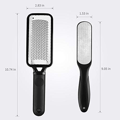 2 Pack Stainless Steel Foot Files Callus Remover