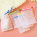 6-Pack Foaming Soap Nets with Drawstring - Mesh Exfoliating Bags