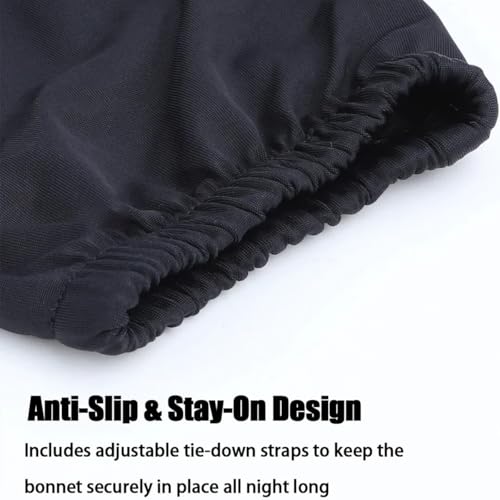 Large Satin Bonnets for Black Women - Sleep Cap for Braids