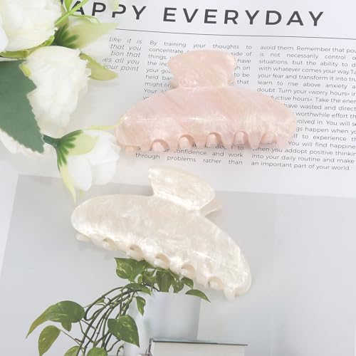 Canitor Hair Claw Clips for Women - Acrylic Marbled