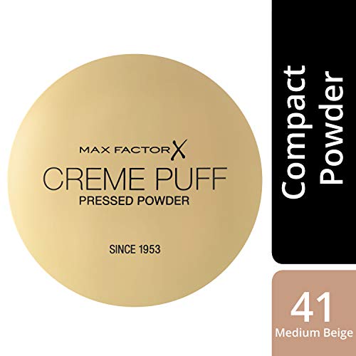 Max Factor Creme Puff Compact Face Powder #41 Medium Beige 21g