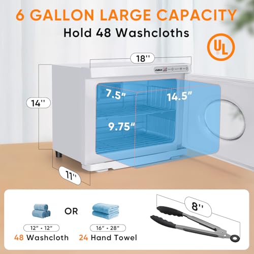 ROMECH 23L Hot Towel Warmer Cabinet with LED Display
