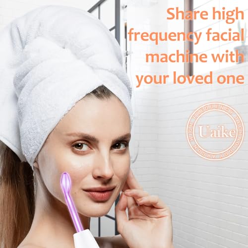 Uaike High Frequency Facial Wand - 4 in 1 Violet Handheld Device