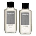 Bath and Body Works For Men 3-in-1 Hair, Face & Body Wash - Value Pack lot of 2 - Full Size (Graphite)