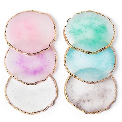 Pink Resin Nail Art Palette - Mixed Color Nail Polish Painting Palette 3#