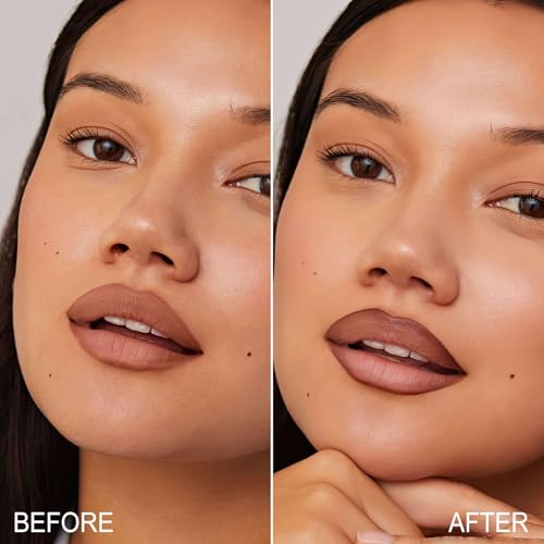 OETUIOW Lip Stain Peel Off - Lip Gloss Long Lasting and Waterproof Non-Stick Cup, Highly Pigmented Color Lip Makeup, Transfer-proof Lip stain for Women (Cocoa)