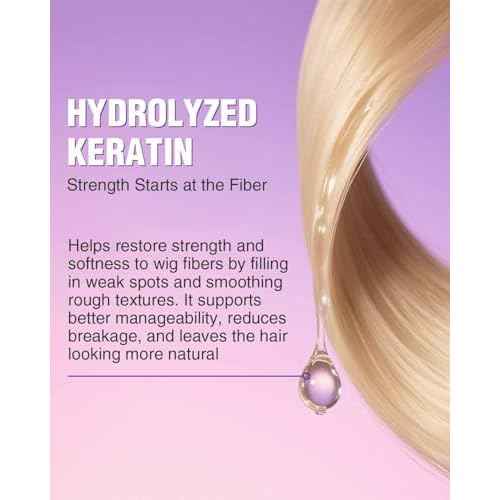 EJW Wig Leave-In Conditioner Spray ? Detangles, Smooths & Refreshes ? Lightweight, Non-Greasy Formula for Daily Use ? For Synthetic & Human Hair ? 3.38 fl. oz