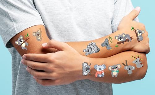 232 Koala Temporary Tattoos for Kids Birthday Party Favors