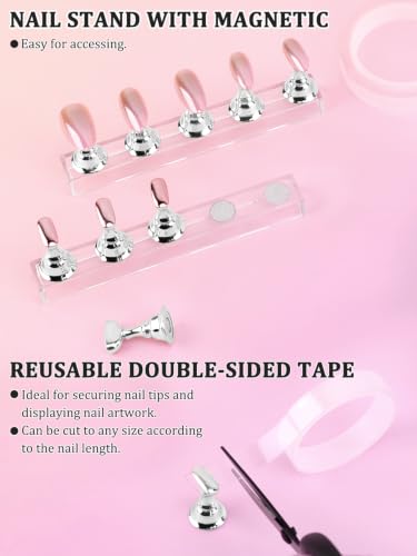 YOOVR 27-in-1 Nail Art Tools Kit with Magnetic Stand & Resin Palette