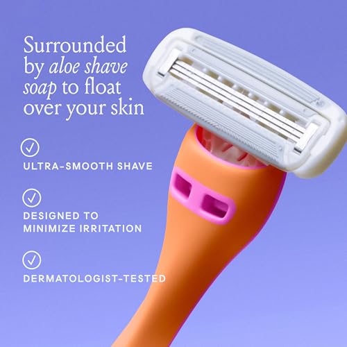 3-Blade Disposable Razors for Women - Malibu Set, 3 ct