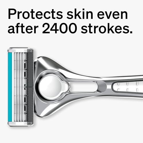 Schick Quattro Titanium Razor Blade Refills 8 Count - Compatible with Quattro Razors