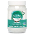 Nutiva Organic Virgin Coconut Oil 15oz - Cold-Pressed, Non-GMO, Unrefined, Vegan Cooking & Beauty Oil