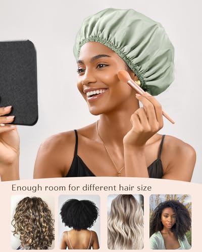 Yanibest Reusable Waterproof Shower Cap for Women