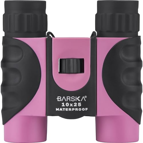 Barska AB12418 10x25 Waterproof Binocular, Pink, 10x25mm