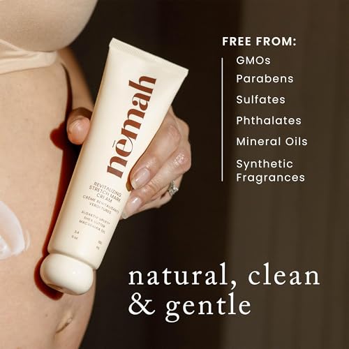 Nemah Stretch Mark Cream for Pregnancy | Belly, Hips & Thighs